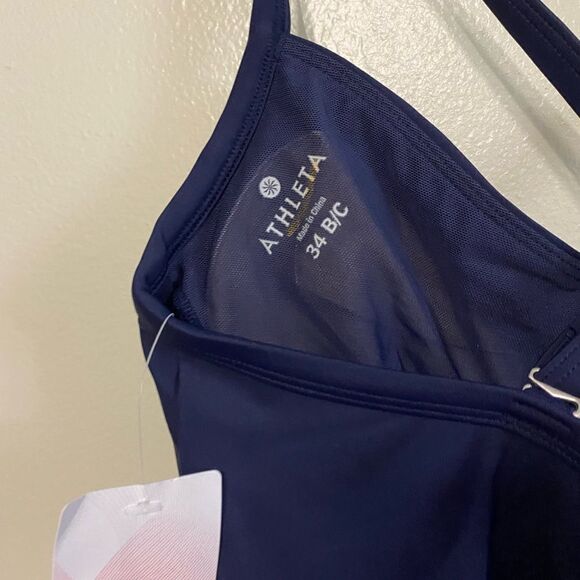 Athleta Twist Up Tankini Swim Top 34B/C - Picture 9 of 9